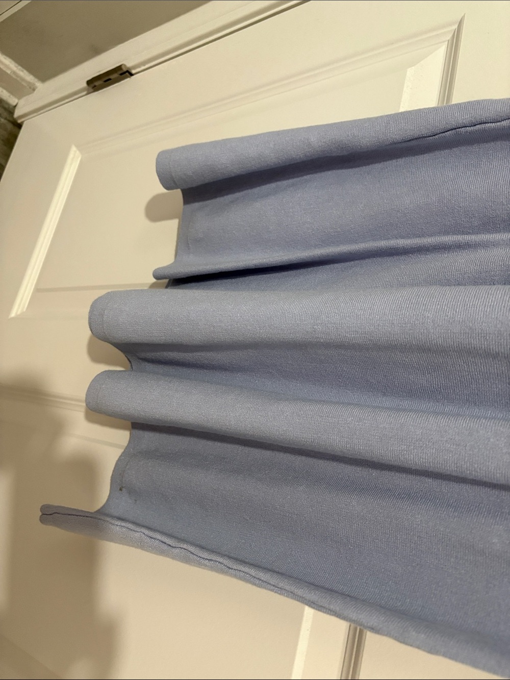 1901 Light Blue and White Gingham Knit Midi Dress - Picture 5 of 7